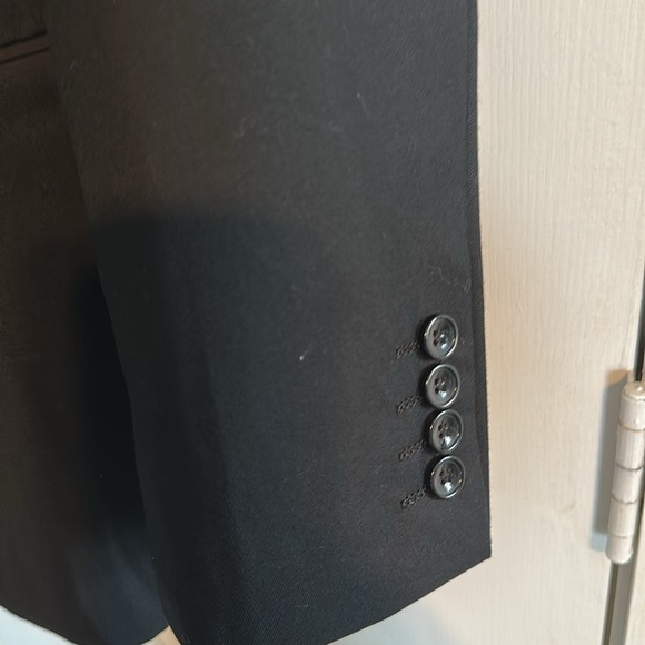 NWT CooFandy Black Suit with red bow tie Jacket size large men’s - Picture 5 of 6